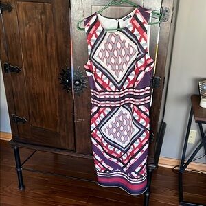 Chic Geometric Patterned Dress